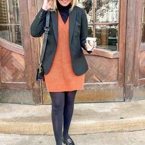Abercrombie & Fitch Orange Knit Dress